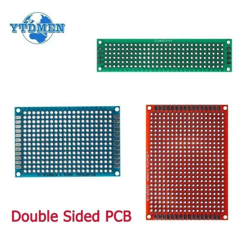 

5PCS PCB Prototype Board Double Sided Protoboard 2x8cm 3x7cm 4x6cm 5x7cm 6x8cm 7x9cm Універсальні друковані плати кількох кольорів 2x8cm-blue