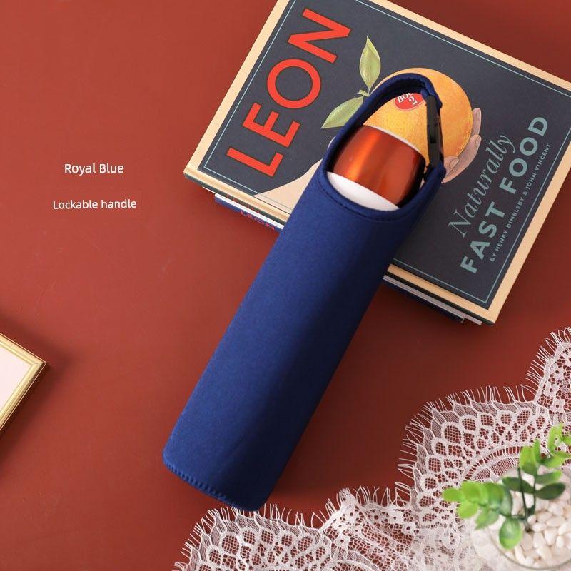 Baihui 500ml Large-Capacity Thermos Cup Cover for Adults, Portable Hand-Held Cross-Body Protective Cover, Anti-Fall