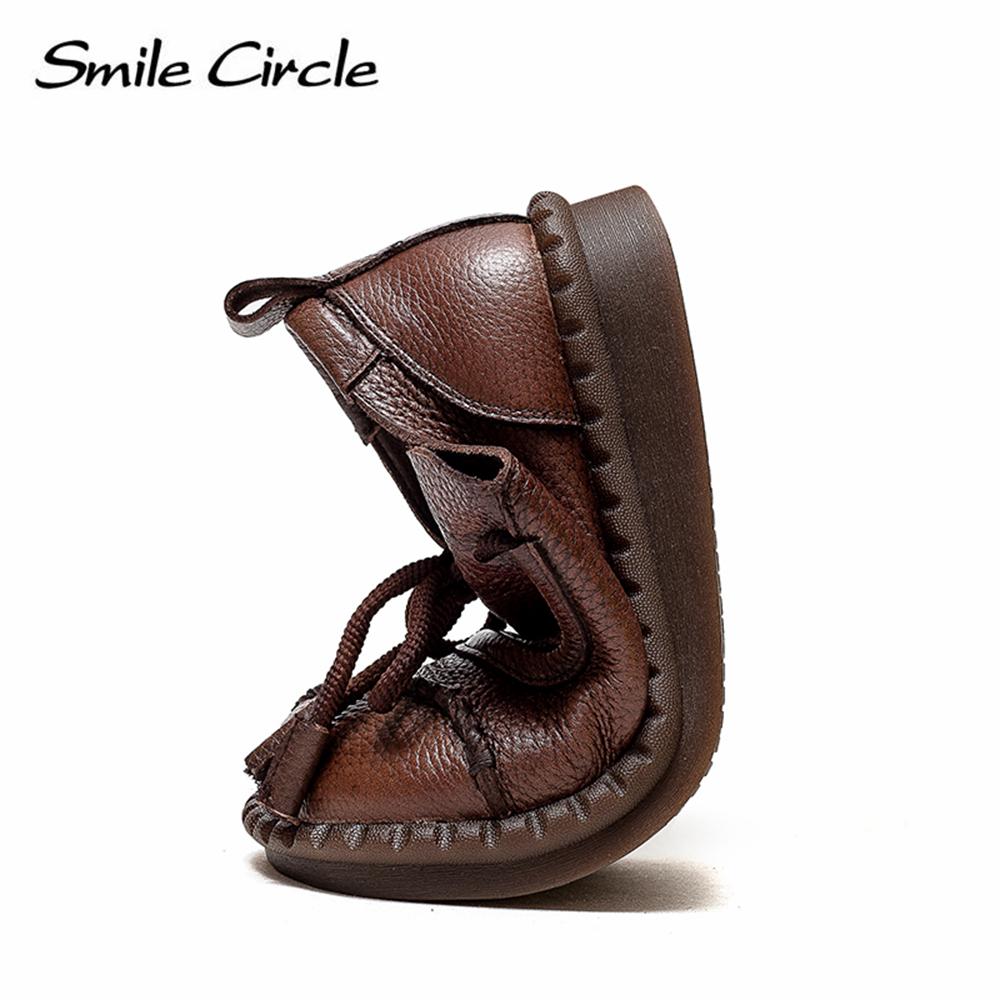 Chaussures plates en cuir naturel pour femmes, chaussures basses décontractées à lacets, chaussures de travail rétro à la mode pour femmes