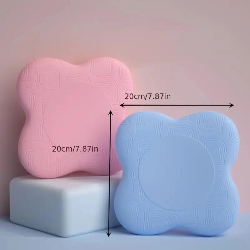 HaoRui 2pcs Portable EVA & PU Yoga Kneeling Pads Non-Slip Sports Safety for Kids and Unisex Flat Knee Elbow Joint Protection