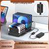 10-Port USB Charger with Storage Rack - Universal Desktop Dock for Tablets & Smartphones
