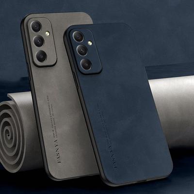 Custodia Morbida in Pelle di Pecora Per Samsung Galaxy A54 A15 A25 A35 A55 5G A16 A26 A05S A17 A06 A36 A26 S24 S22 S21 S25 S23 FE Lusso Opaco Sottile Cover Posteriore