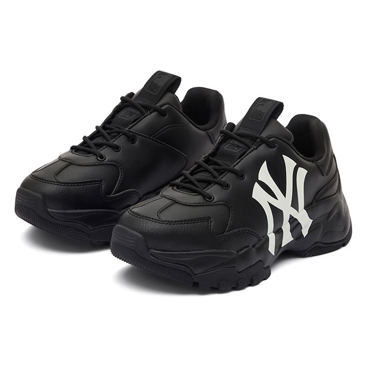 MLB Big Ball Chunky Classic Upgraded Retro Print Height Increasing Low Top Dad Shoes Unisex Sneaker Black 3ASHC104N-50BKS