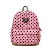 Schoolbag Korean retro polka dot backpack female campus versatile lightweight student schoolbag cute leisure commuter travel backpack