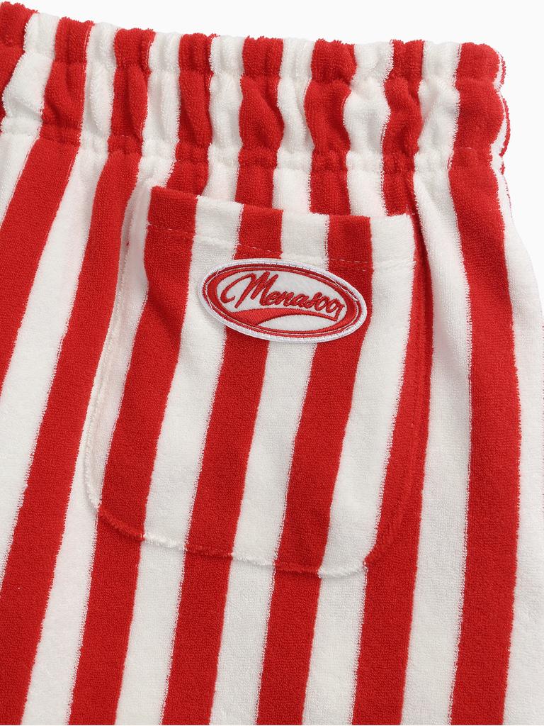 Minasu Terry Sweat Pantskirt_Red Stripe Addition