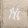 New Era Kids Mlb New York Yankees Duck Down Puffer Jacket Light Beige