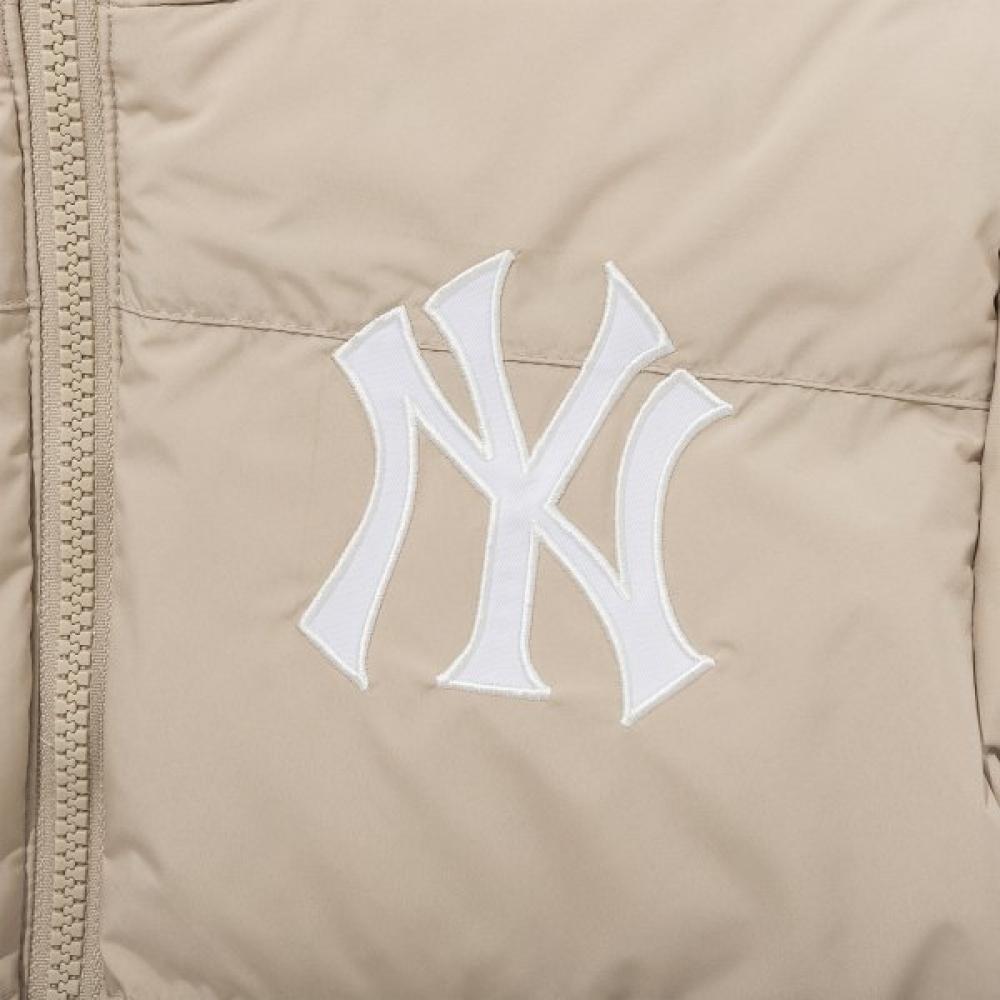 New Era Kids Mlb New York Yankees Duck Down Puffer Jacket Light Beige