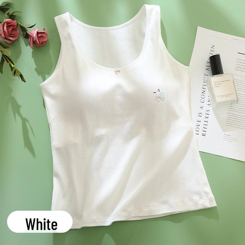 Lightweight Seamless Girls' Long Camisole Vest - Simple Solid Color for Developmental Period