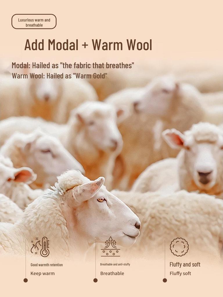Men's Wool Modal Faux Two-Piece Lapel Sweater: New Autumn/Winter Warm Knit Base Layer Top