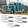 5pcs/set 17LED Amber Truck Roof Cab Marker Light Bright Waterproof Lamp Fit for Peterbilt
