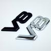 ENS1  1X Auto Metal Alloy 3D V8 Logo Engine Displacement Trunk Rear Car Badge Decal Chrome V8 Side Wing Emblem Sticker Car Styling