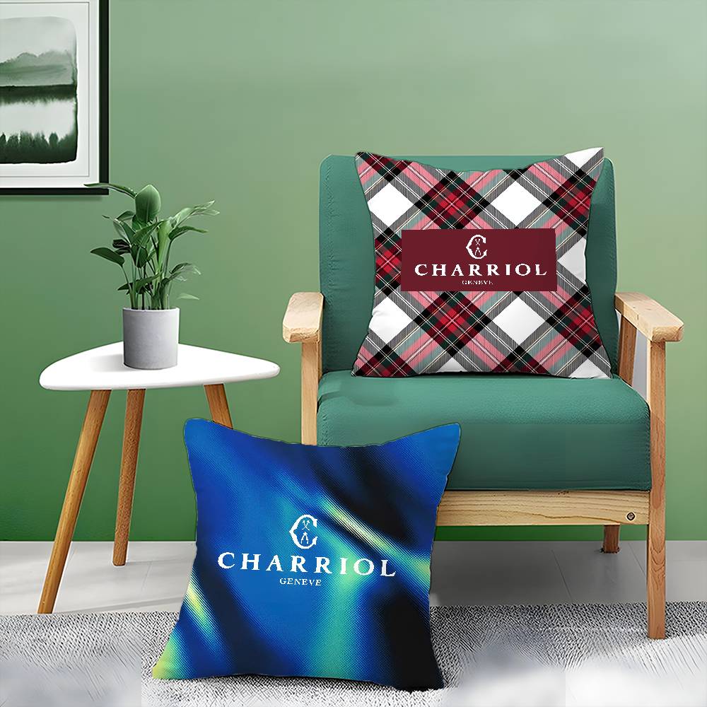 Spiral Pattern Design Charriol Pillow Case Comfort Sofa Bed Silky Elegant Invisible Zipper Decorative Cushion Cover