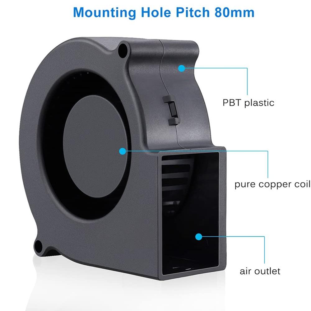 75x75x30mm Cooling Blower Fan DC 12V Brushless Cooling Fan Computer Case Cooler  Computer Chassis
