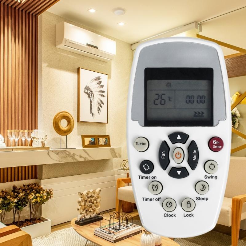 Pilot zdalnego sterowania klimatyzacją z wyświetlaczem LCD do klimatyzatora Whirlpool DG11E5-05(wlp1) DG11E3-04 ASH-110C1