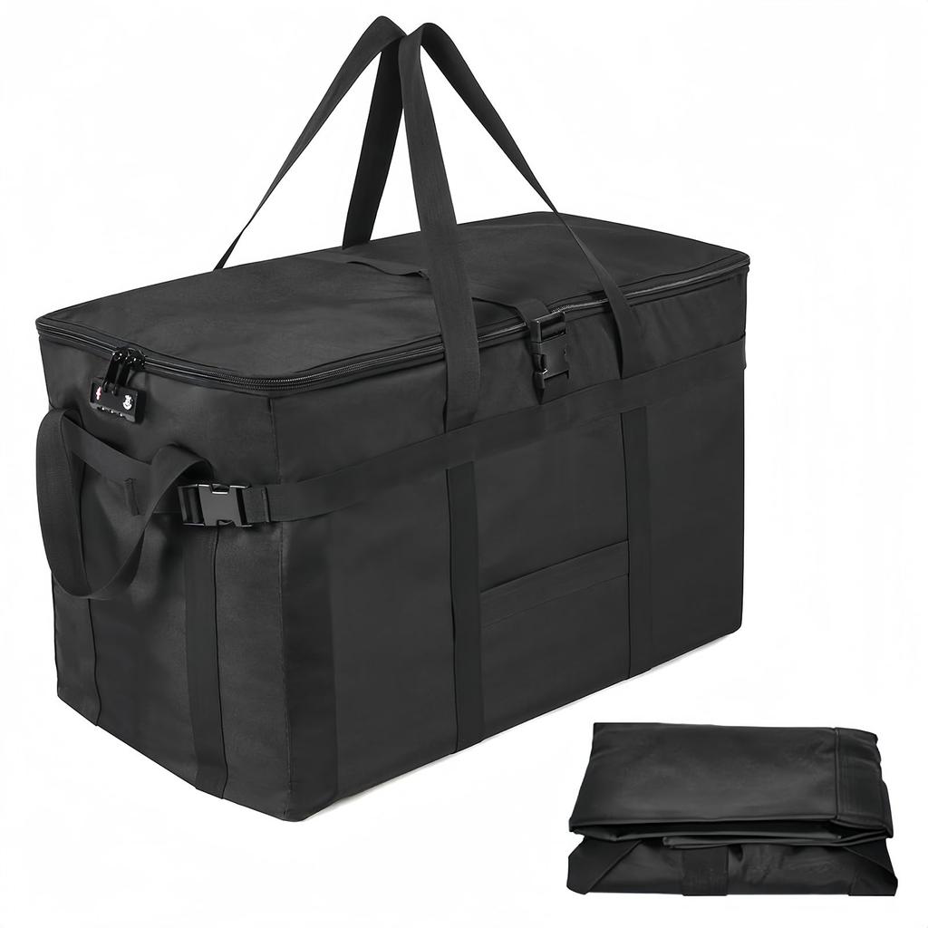 Arxus Stylist Travel Bag with TSA Large 130L Foldable Large Boston Duffel or Delivery Perfect for Outdoor Camping Bag, Lock, Capacity, Tote,