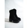Platform Heeled Back Zipper Women's Boots