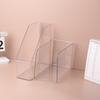 Transparent Acrylic Bookends Stand Bookshelf Desktop Decorative Storage Rack Bookend Book Holder School Stationery