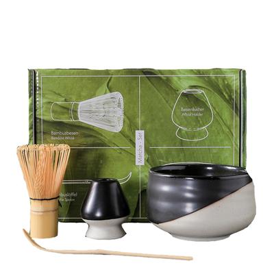 Matcha Tea Matcha Tea Tea 100 Standing Chasen Tea Tea Utensils Matcha Tea Traditional Tea Ceremony Accessories 4-piece Set, Utensils, Ceremony, Bowl,