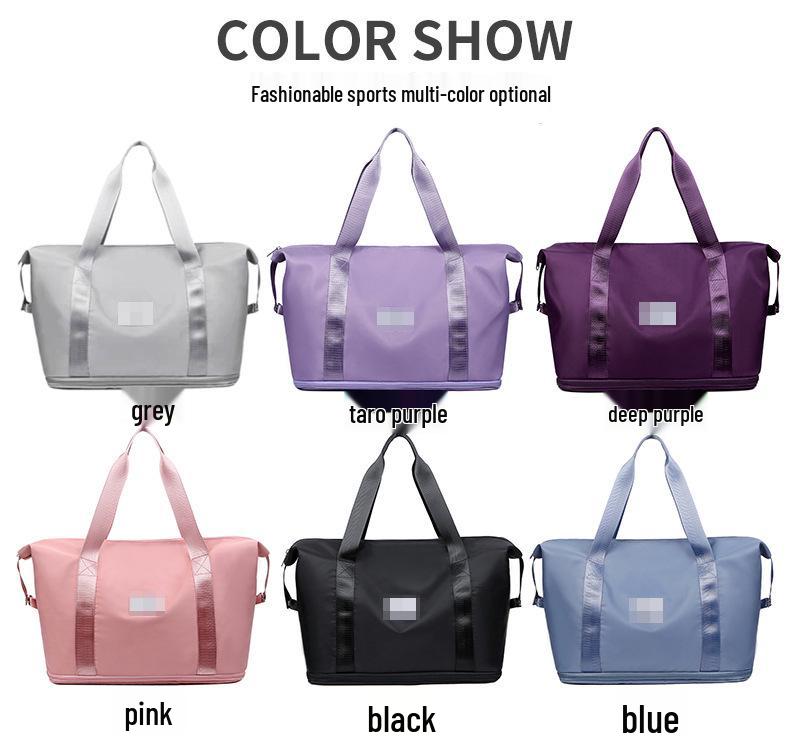 Women's Lightweight Folding Travel Bag: Large Capacity Handheld for Short Trips and Sports Fitness