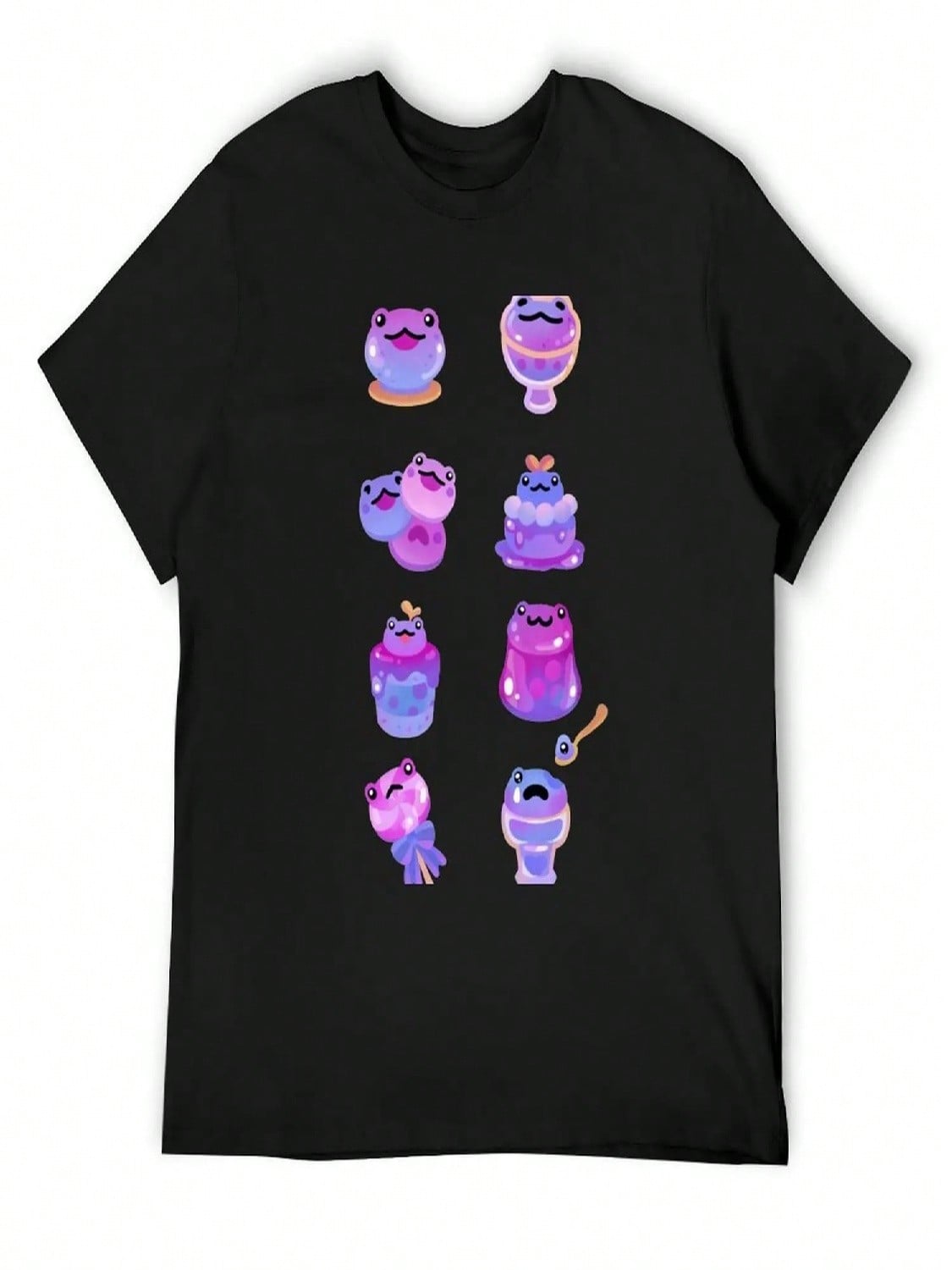 Blueberry Frog - Dark T-Shirt Custom Shirt Sports Fans Tops Louboutins unisex Workout Shirts S