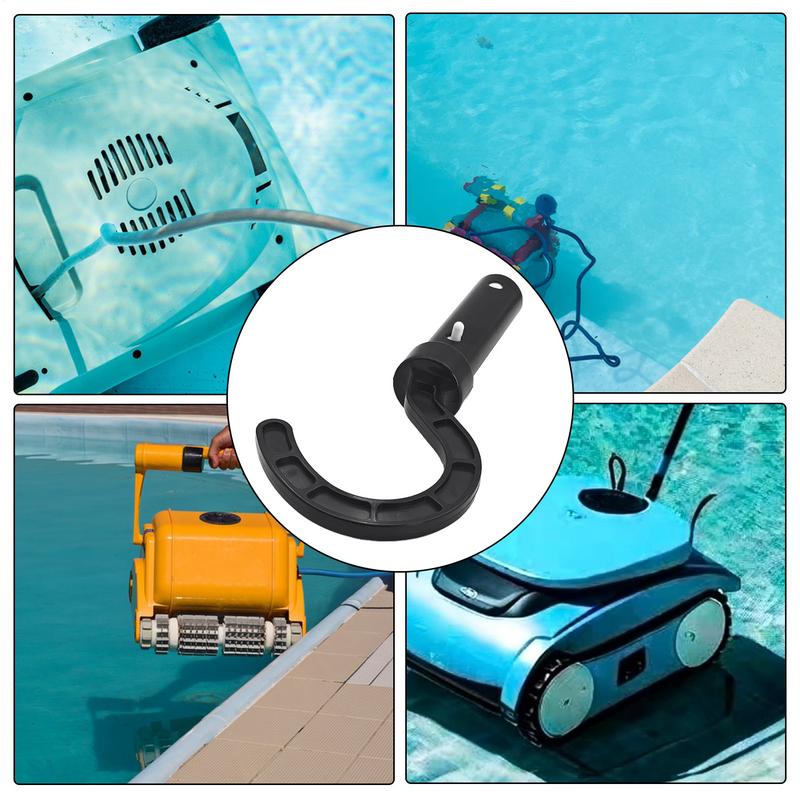 2pcs Robotic Pool Cleaner Hook ABS General Swimming Pool Vacuum Robot Telescopic Pole Hook Accessories