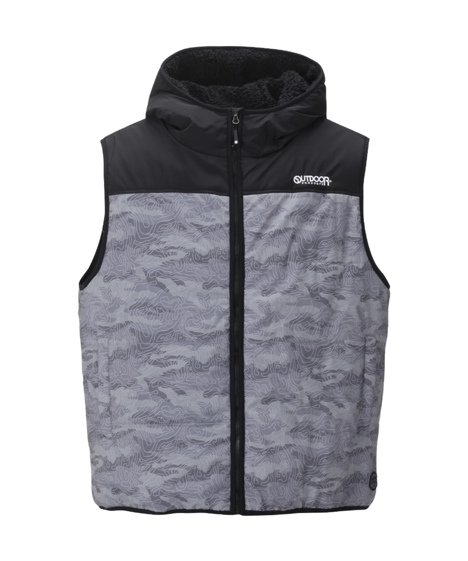 

Vest Large Size Duspo x Film Lining Quilt Vest Gray [Outdoor Products] Men s 1253-2301 серый