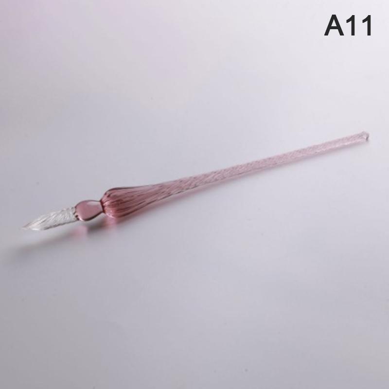 1ks Vintage ručně vyráběné skleněné namáčecí inkoustové plnící pero Kanceláře psacích nástrojů