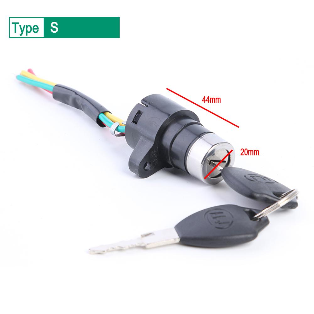 

Замок зажигания, ключ, замок питания, универсальный электрический велосипед, портативный пылезащитный велосипедный комплект для электроскутера