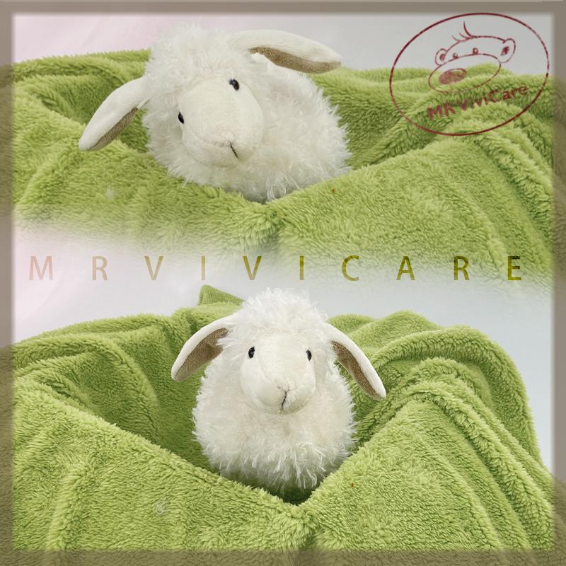 Peluche Bianco di Pecora Super Morbido Giocattolo Animale di Peluche Carino Bambola per Neonate Compagno Confortante per Dormire Decorazione per la Casa Regalo
