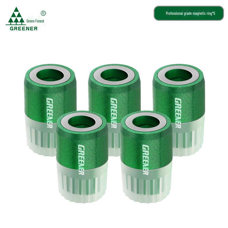 Green Forest High-Strength Double Cross Magnetic Drill & Screwdriver Anti-Slip Bit Set