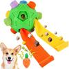 Dog Snuffle Ball-Interactive Puzzle Dog Toys Encourage Natural Foraging Skills Slow Feeder for Training and Stress Relief, Cloth Strip Hiding Food
