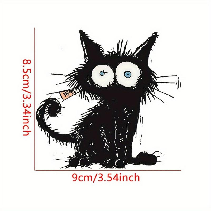Witch Ghost Black Cat Switch Sticker, Supermarket Bedroom Festive Atmosphere Socket Decoration Waterproof PVC Sticker