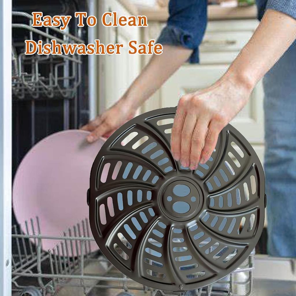 4QT Air Fryer Grill Plate for Gourmia GAF486 4 Quart Digital Air Fryers, Upgraded Grill Pan Crisping Plate Tray Rack Shelf Grate Grid for Gourmia Air