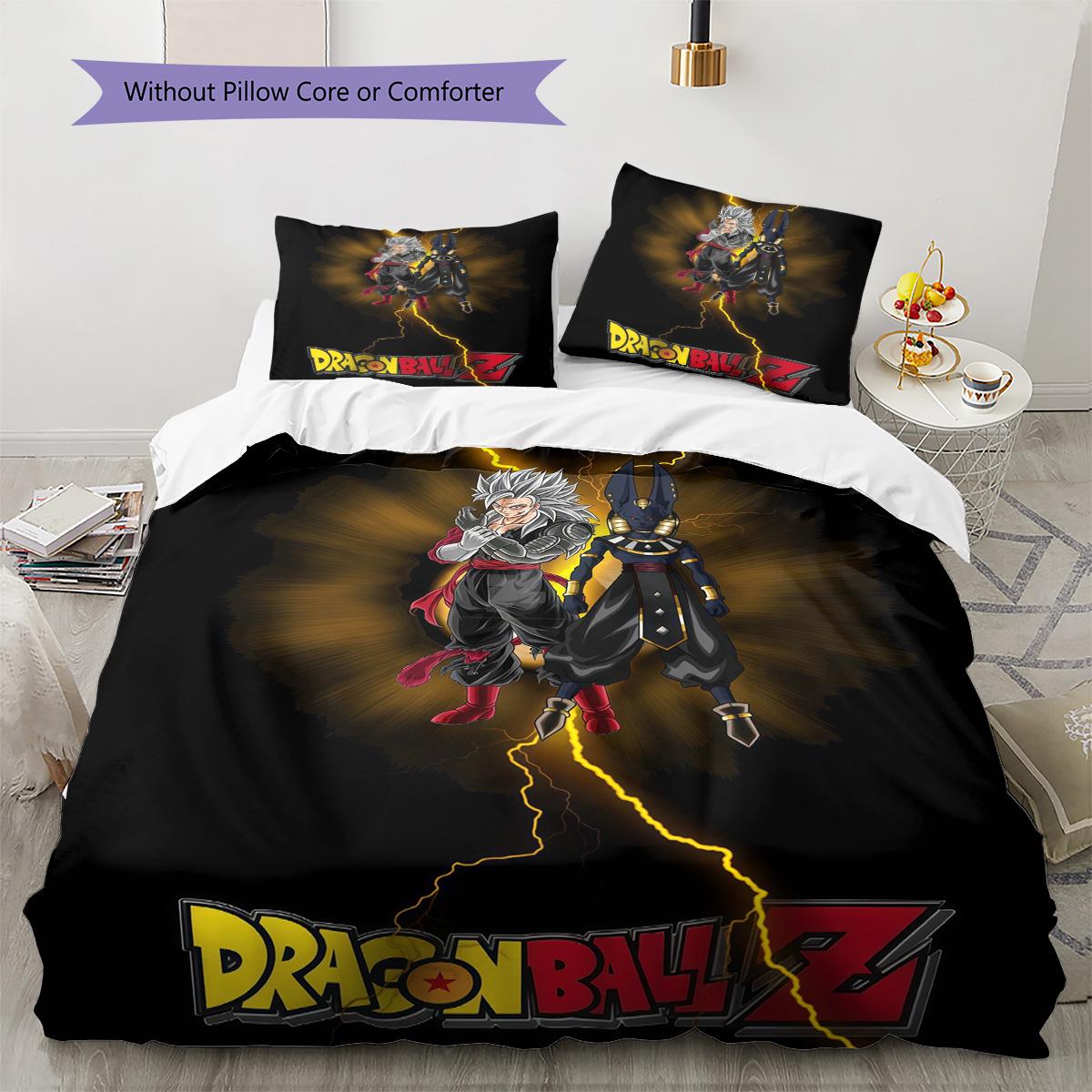 

Dragon Ball Popular Bedding Set Soft Duvet Cover Pillowcases Comfortable for Home Bedroom 135x200cm