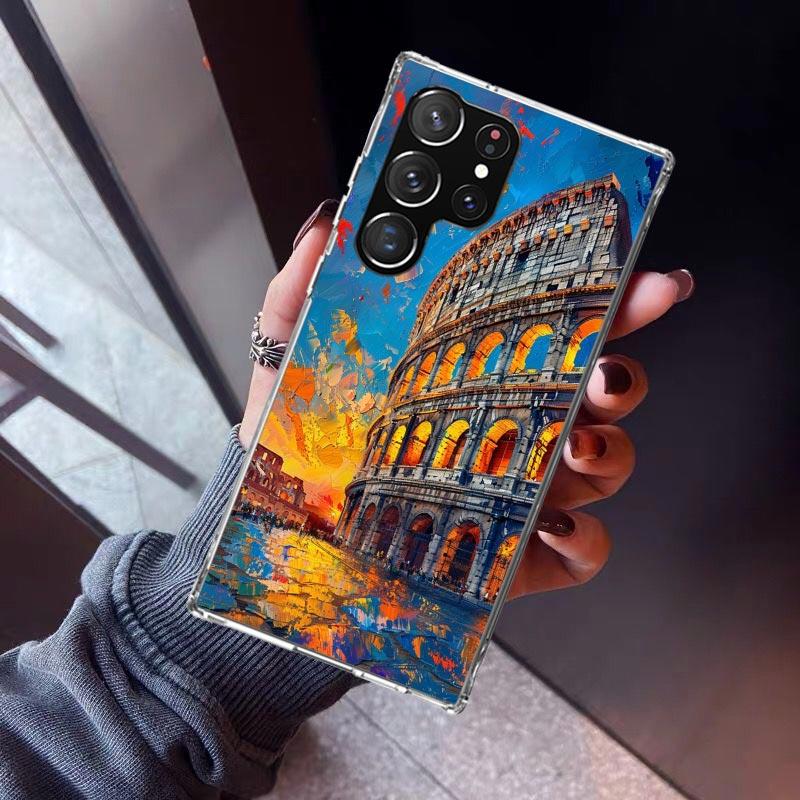 

Roman Colosseum Phone Case For Samsung Galaxy S23 S24 S25 Edge S26 Ultra S22 + S21 Plus S20 FE Cover Silicone Print Shell Galaxy Samsung S23 Ultra
