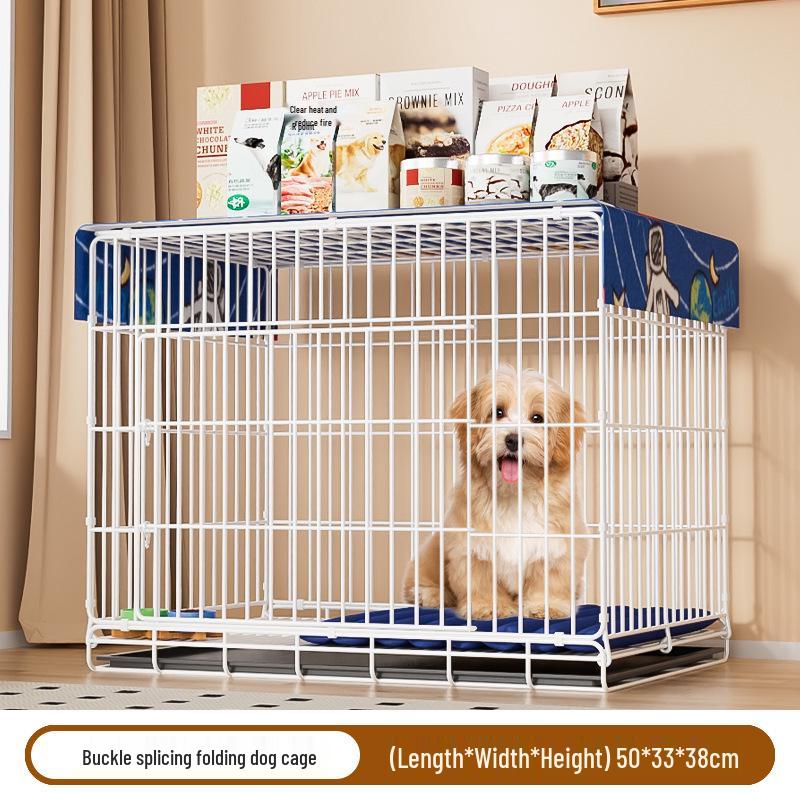 Indoor Pet Cage with Toilet for Small to Medium Dogs & Cats