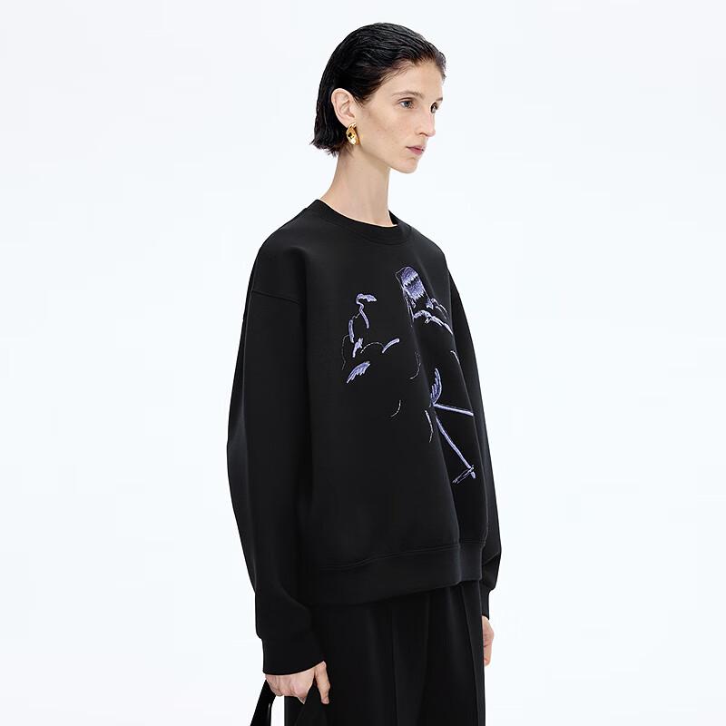 JNBY 2025 Winter Graphic Loose Fit Sweatshirt