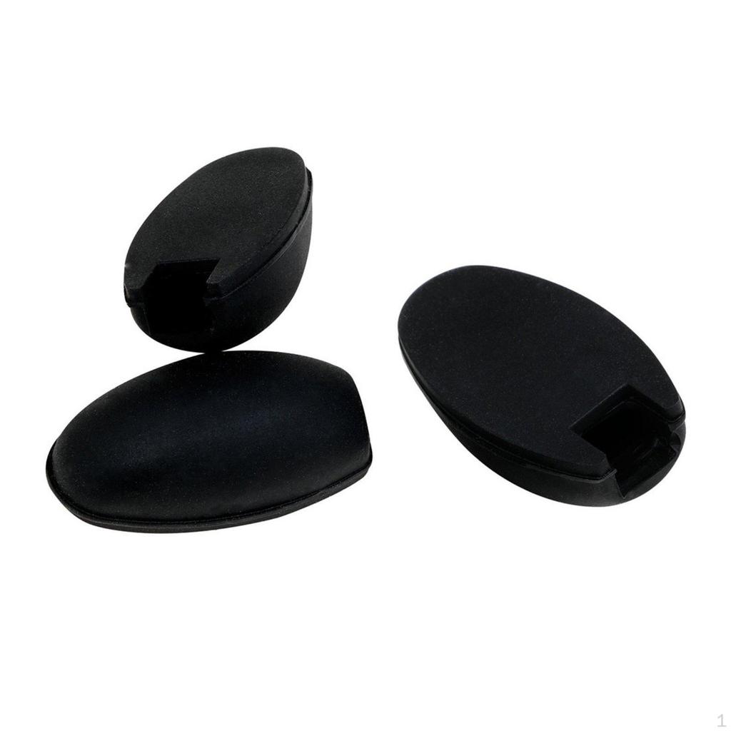 3 Pieces Sax Side Key Pad Easy to Install Saxophone Palm Cushion Comfortable Grip Rubber Finger