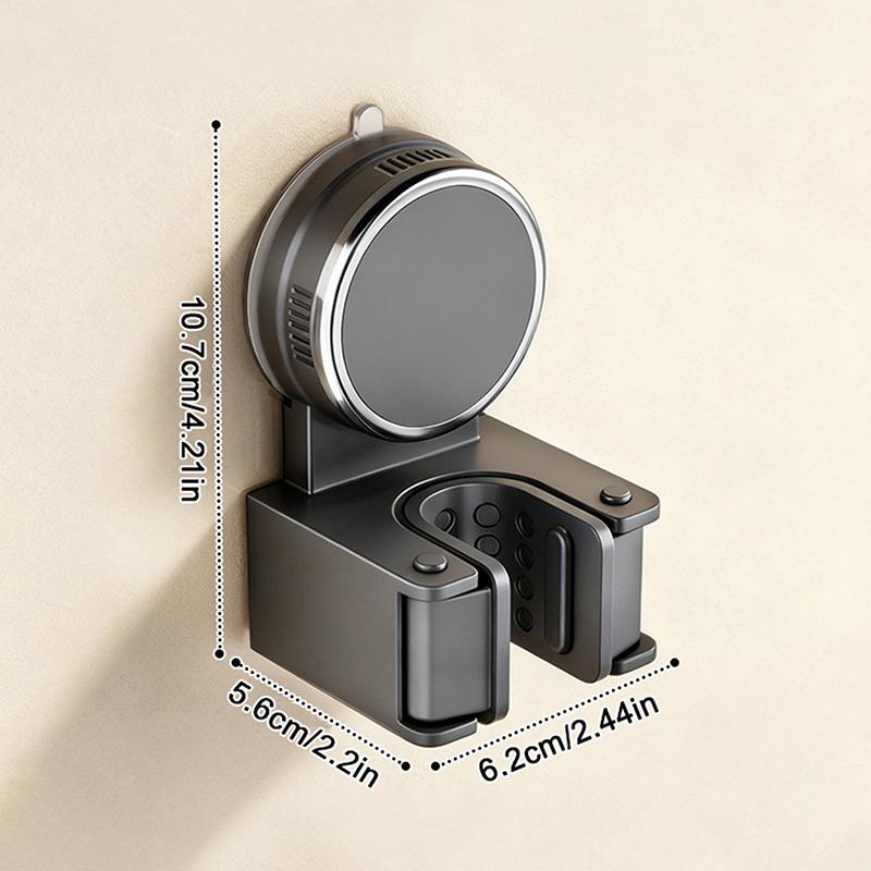 

Wall-Mounted Suction Cup Mop Holder No Drilling Hook For Bathroom Door Back Artifacts - Clip-On Mop Holder For Cleaning серый