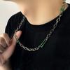 Boho Handmade Beaded Smiling Face Pearl Collar Clavicle Chain Fashion Imitation Pearl Necklace for Men Women Korean Jewelry