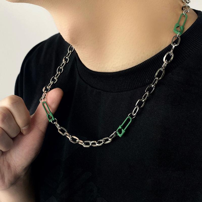 Boho Handmade Beaded Smiling Face Pearl Collar Clavicle Chain Fashion Imitation Pearl Necklace for Men Women Korean Jewelry