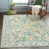 Vintage Modern Elegant Floral Vine Border Pattern Carpet Soft Decorative Mat Rug for Living Room Bedroom Home Decoration Rugs