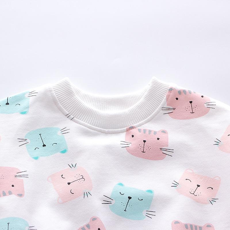 New Autumn Baby Girl Clothes Suit Children Cartoon T-Shirt Pants 2Pcs/Set Toddler Casual Costume Infant Clothing Kids Tracksuits