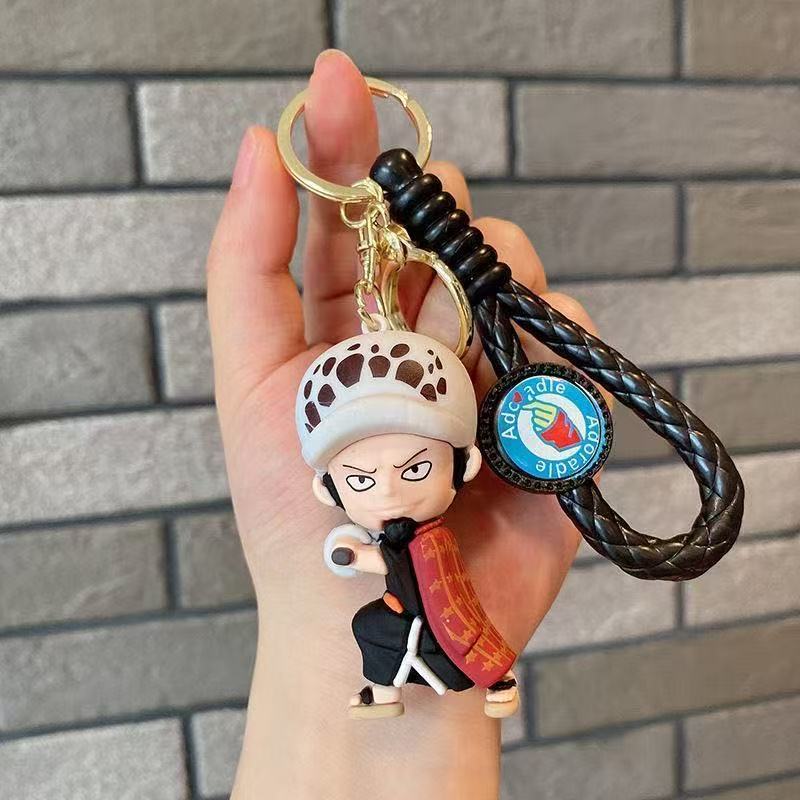 One Piece Luffy Car Backpack Keychain Anime Peripheral Woven Keychain Decoration Birthday Festival Gifts For Boys And Girls