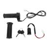 22mm Twist Throttle Grips 24V‑60V Universal 3 Wire Electric Scooter Twist Throttle Hand Grips with Key Lock for Dirt