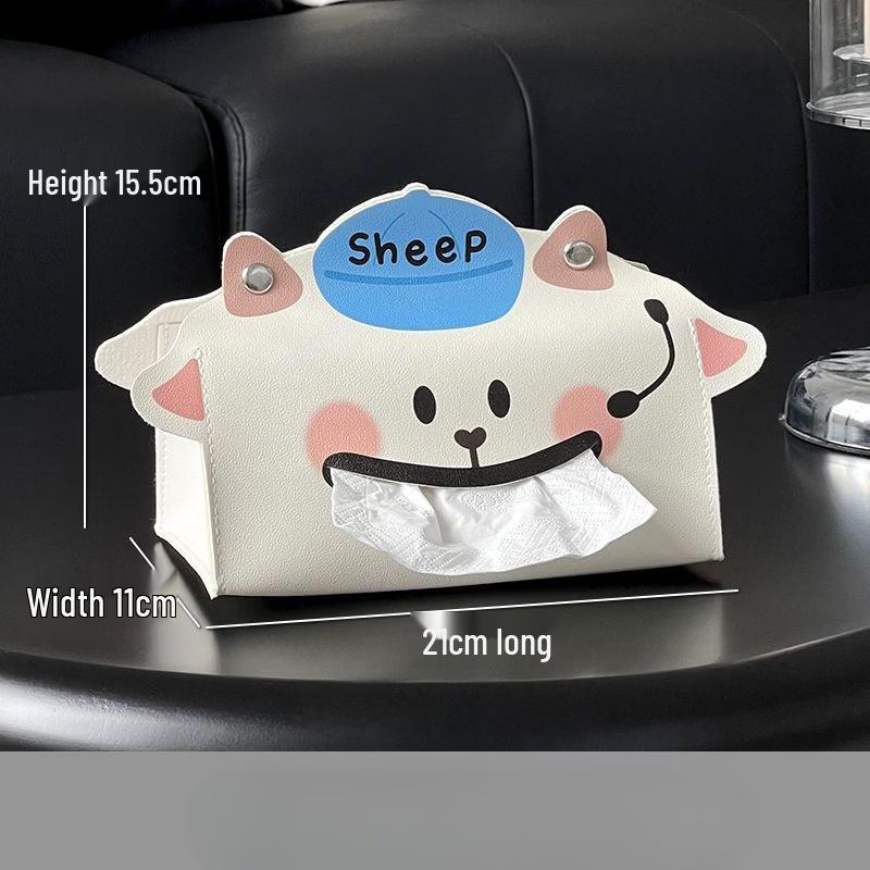 Cute Lamb Desktop Tissue Box