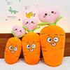 Carrot Throw Pillow, Fruit Plush Toy Flower Heart, Radish Pillow, Soothing Doll To Sleep, Leg Doll