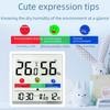 Rongce Color Screen Indoor Thermometer & Hygrometer: Multifunctional, Large Display, Smiley Electronic Digital.