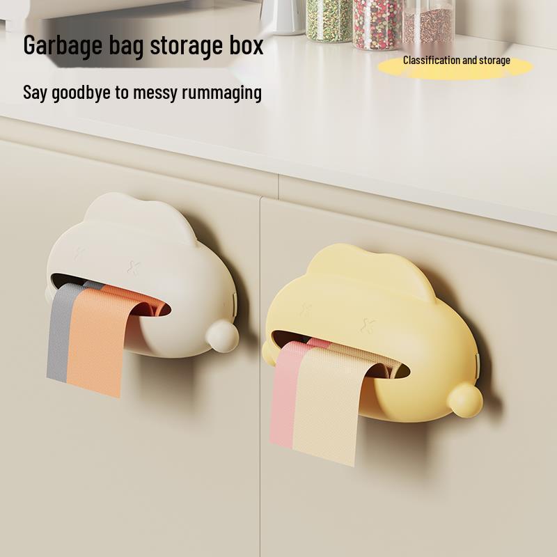 Newcomer Exclusive: Portable Punch-Free Trash Bag Storage Box for Dormitories