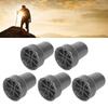 5PCS 22mm Single Angle Cane Tips Imitation Tire Texture Preservative Nonslip Rubber Translucent 7Celsius8in Crutch Tips for Cane